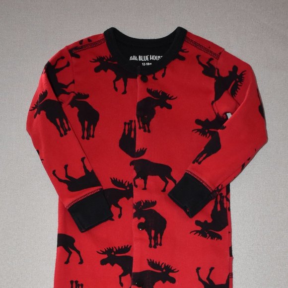 Little Blue House Moose Snap-Up Trailing a Little Behind Footless 12-18 M - Picture 4 of 8